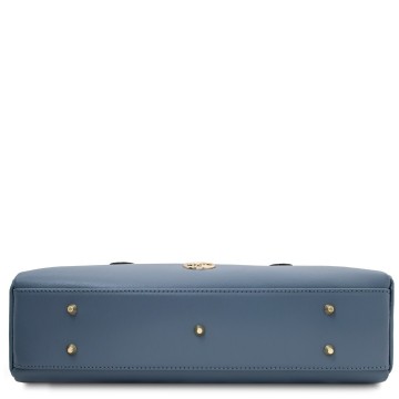 Schoudertas van glad leer   eclaire bodem