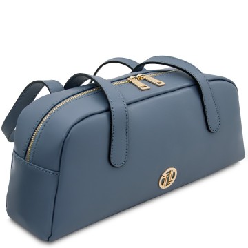 Schoudertas van glad leer   eclaire zijkant