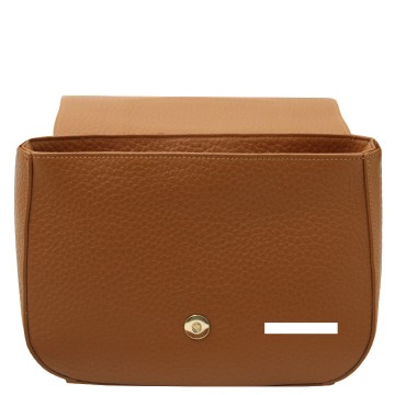 Schoudertas van leer   sella plek van de gravering