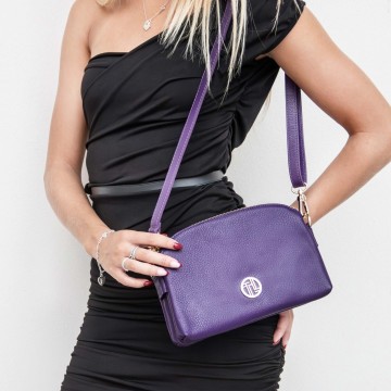 Schoudertasje van zacht leer   lily 1