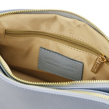 Schoudertasje van zacht leer   lily intern