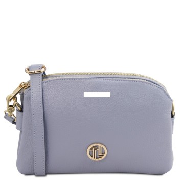 Schoudertasje van zacht leer   lily plek van de gravering