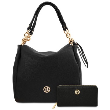 Shopper  portemonnee   zwart