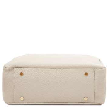 Shopper van grof kiezelsteen leder   amy bodem