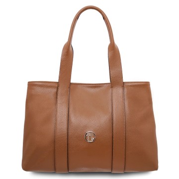Shopper van leder   callie cognac