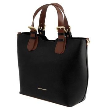 Shopper van saffiano leer zij