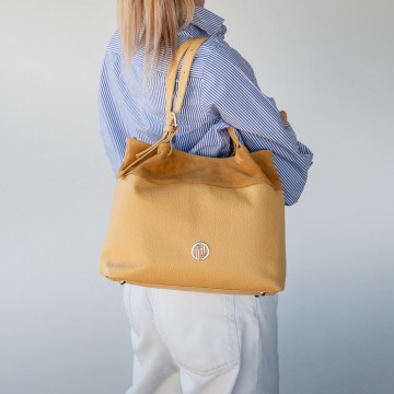 Shopper van zacht leer en suede   diade3