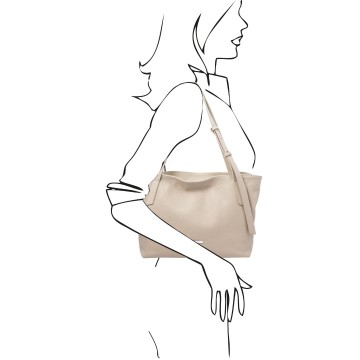 Shopper van zacht leer vrouw