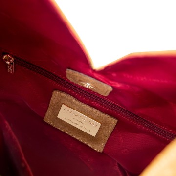 Suede shopper ventura van zacht kalfsleer ritsvak