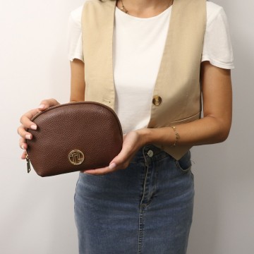 Toilettas van soepel leer   vera