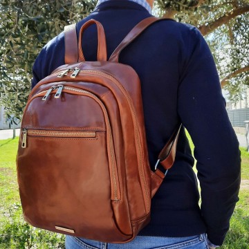 Unisex rugtas van volnerf italiaans leder   perth