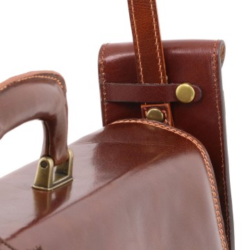 Volnerf leren brillenkoker   tas