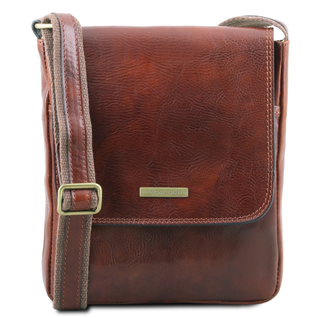 Leren crossbody heren - - leren tassen