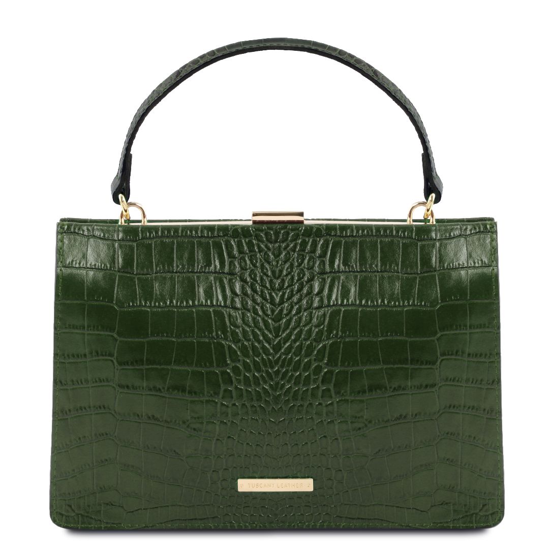 bag trend: embossed croc print