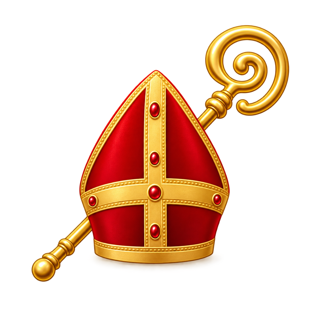 Sinterklaasmijter met staf