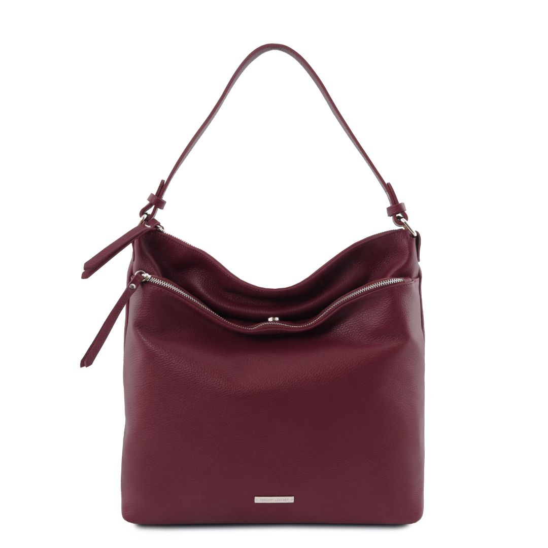 suede leren shopper voor dames 