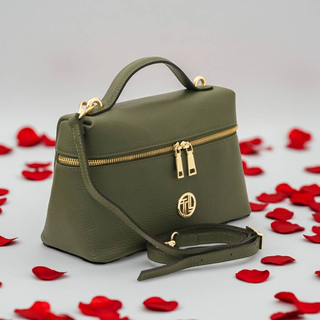 Leren handtas voor haar - Valentijngeschenk - Berdino