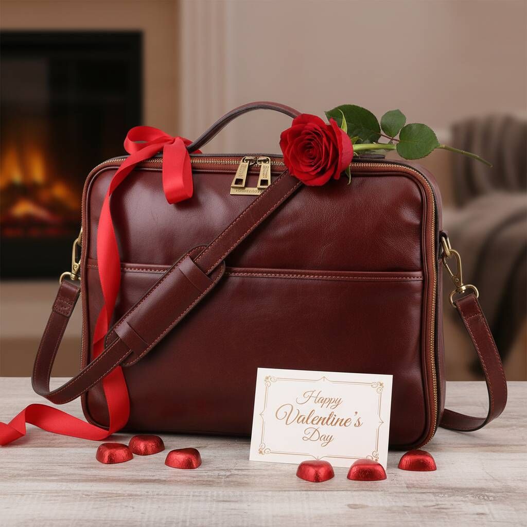 Leren toilettas voor hem als Valentijns geschenk - Berdino